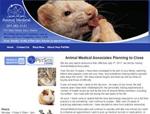Tablet Screenshot of animalmedicalassociates.com